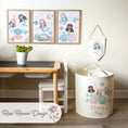 Load image into Gallery viewer, Mermaid Kids Wall Art | Set of 3 Nursery Prints - RoseRowanDesign -