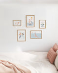 Load image into Gallery viewer, Mermaid Ocean Nursery Gallery Wall Prints – Girls Sea Wall Art Set - RoseRowanDesign -