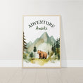 Load image into Gallery viewer, Mountain Nursery Prints | Set of 3 | Forest Adventure Wall Art for Unisex Bedroom - RoseRowanDesign -