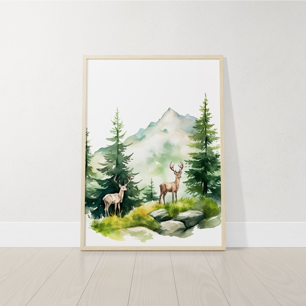 Mountain Nursery Prints | Set of 3 | Forest Adventure Wall Art for Unisex Bedroom - RoseRowanDesign -
