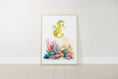 Load image into Gallery viewer, Nautical Nursery Wall Art | Ocean Theme Prints | Colorful Sea Creature Decor | Set of 3 - RoseRowanDesign - Wall Art