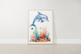 Load image into Gallery viewer, Nautical Nursery Wall Art | Ocean Theme Prints | Colorful Sea Creature Decor | Set of 3 - RoseRowanDesign - Wall Art