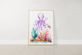 Load image into Gallery viewer, Nautical Nursery Wall Art | Ocean Theme Prints | Colorful Sea Creature Decor | Set of 3 - RoseRowanDesign - Wall Art
