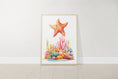 Load image into Gallery viewer, Nautical Nursery Wall Art | Ocean Theme Prints | Colorful Sea Creature Decor | Set of 3 - RoseRowanDesign - Wall Art