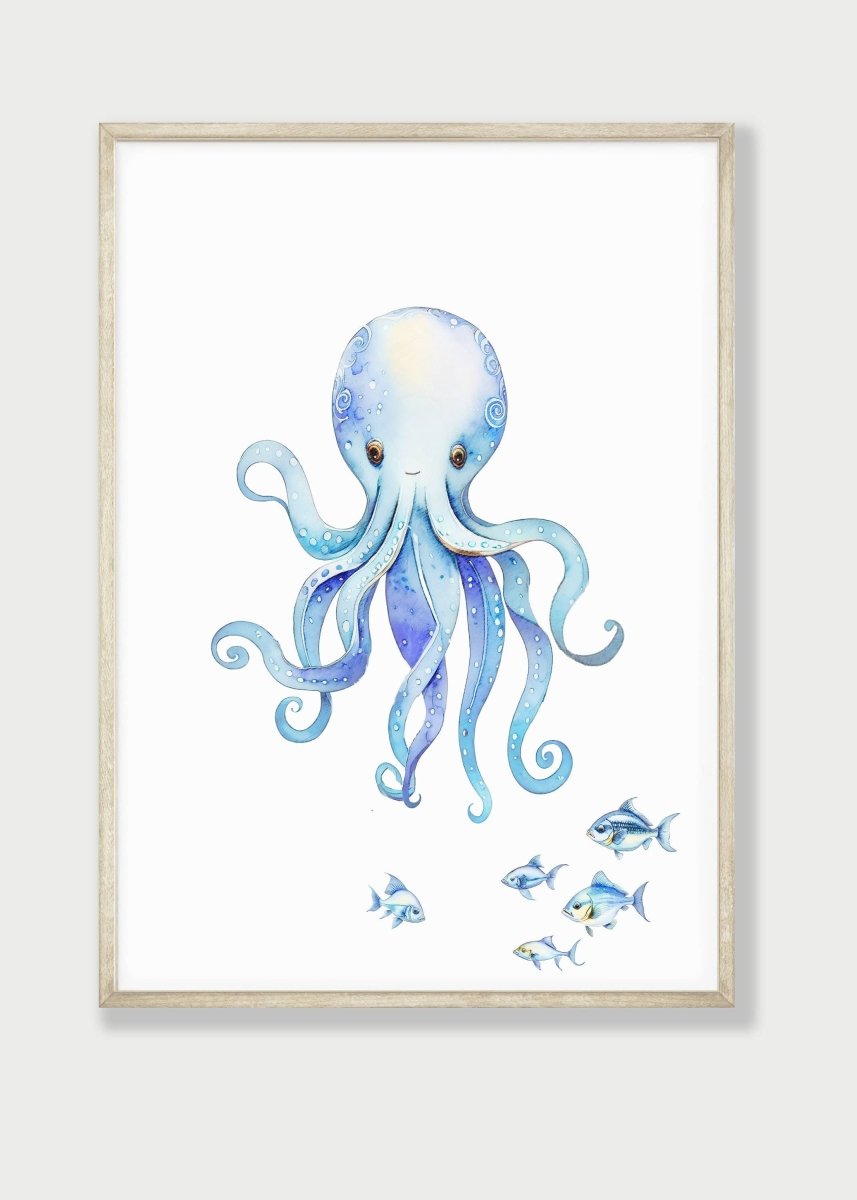 Nautical Nursery Wall Art | Ocean Theme Prints | Kids' Playroom Decor | Set of 3 - RoseRowanDesign - Wall Art