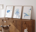 Load image into Gallery viewer, Nautical Nursery Wall Art | Ocean Theme Prints | Kids' Playroom Decor | Set of 3 - RoseRowanDesign - Wall Art