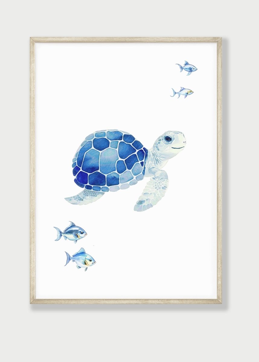 Nautical Nursery Wall Art | Ocean Theme Prints | Kids' Playroom Decor | Set of 3 - RoseRowanDesign - Wall Art