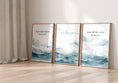 Load image into Gallery viewer, Nautical Nursery Wall Art | Set of 3 Ocean Theme Prints | Blue Boys' Room Decor - RoseRowanDesign - Wall Art