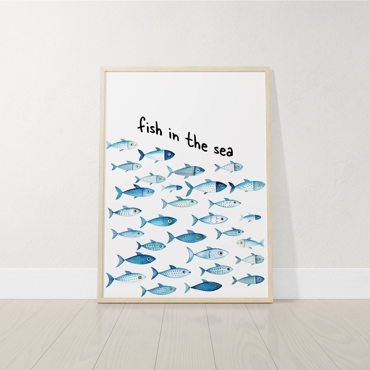 Nautical Nursery Wall Art | Set of 3 Ocean Theme Prints | Blue Boys' Room Decor - RoseRowanDesign - Wall Art