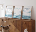 Load image into Gallery viewer, Nautical Nursery Wall Art | Set of 3 Ocean Theme Prints | Blue Boys' Room Decor - RoseRowanDesign - Wall Art