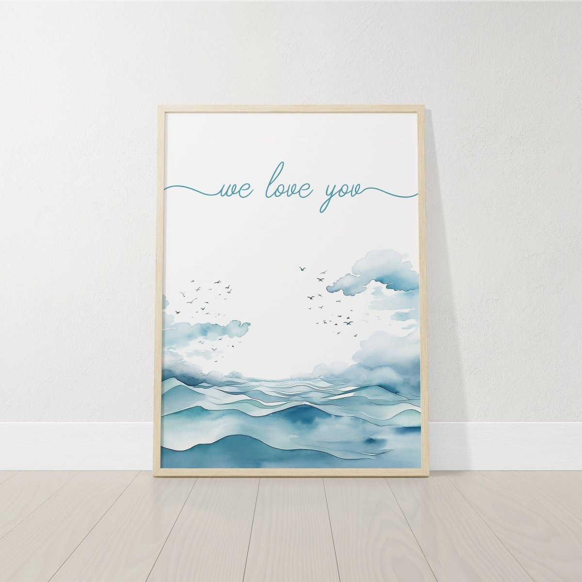 Nautical Nursery Wall Art | Set of 3 Ocean Theme Prints | Blue Boys' Room Decor - RoseRowanDesign - Wall Art