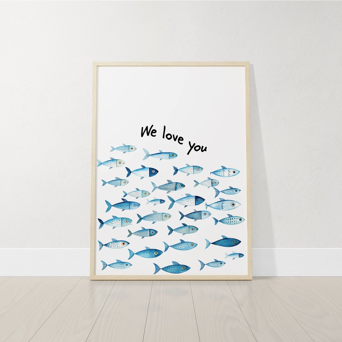 Nautical Nursery Wall Art | Set of 3 Ocean Theme Prints | Blue Boys' Room Decor - RoseRowanDesign - Wall Art