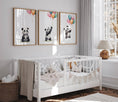 Load image into Gallery viewer, Panda Bear Nursery Prints | Set of 3 | Neutral Animal Wall Art for Baby's Bedroom - RoseRowanDesign -