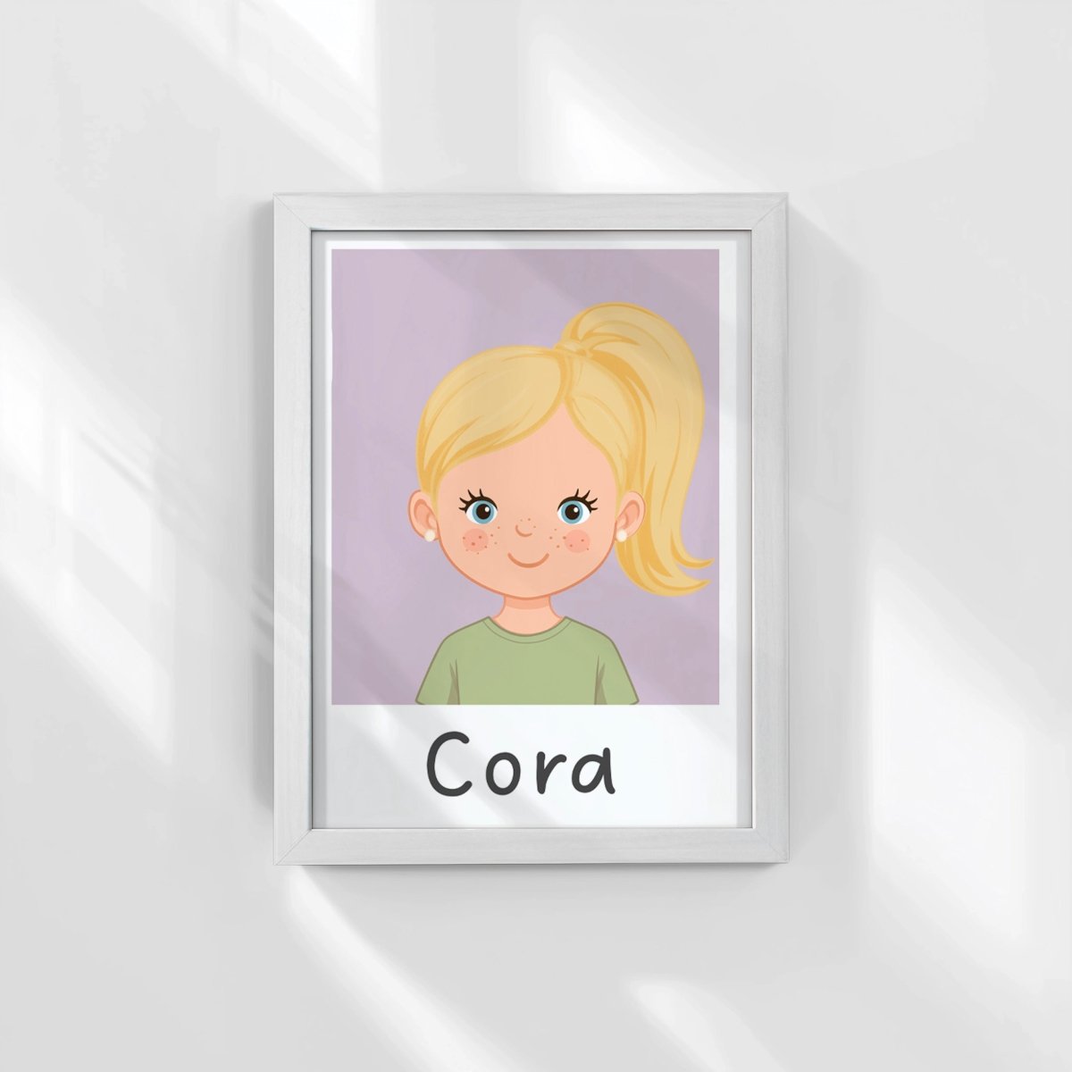 Personalised Children's Portrait Print – Custom Character & Name - RoseRowanDesign -