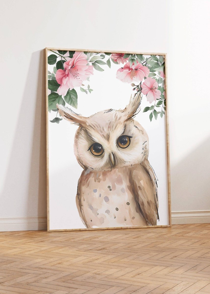 Personalised Child's Name Woodland Animal Wall Art | Pink | Set of 3 Nursery Prints - RoseRowanDesign -