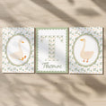 Load image into Gallery viewer, Personalised Goose Nursery Print Set – Custom Name & Initial Wall Art – Farmhouse Baby Room Decor, Optional Frames - RoseRowanDesign -