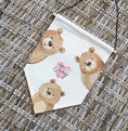 Load image into Gallery viewer, Personalised Peek - a - Boo Bear Name Pennant Wall Flag | Nursery & Kids Room Decor - RoseRowanDesign -