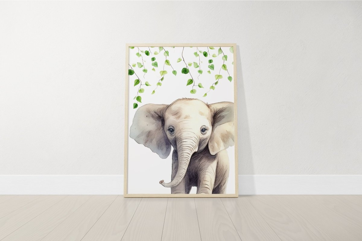 Personalised Safari Name Prints | Jungle Theme | Set of 3 Nursery Decor - RoseRowanDesign - Wall Art