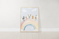Load image into Gallery viewer, Personalised Safari Nursery Prints | Set of 3 | Rainbow & Hot Air Balloon Art for Girls' Bedroom - RoseRowanDesign - Wall Art