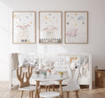 Load image into Gallery viewer, Personalised Sheep Moon & Stars Set of 3 Prints For Kids Room - RoseRowanDesign - Wall Art