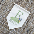 Load image into Gallery viewer, Personalised Tractor Name Pennant | Kids Room Banner & Nursery Wall Flag - RoseRowanDesign - Wall Art