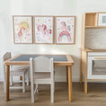 Load image into Gallery viewer, Personalised Unicorn Nursery Print Set – Pink Rainbow - RoseRowanDesign -