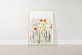 Load image into Gallery viewer, Personalised Wildflower Nursery Prints | Set of 3 | Botanical Floral Decor for Girls' Room - RoseRowanDesign -