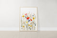 Load image into Gallery viewer, Personalised Wildflower Nursery Prints | Set of 3 | Botanical Floral Decor for Girls' Room - RoseRowanDesign -