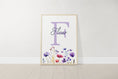 Load image into Gallery viewer, Personalised Wildflower Nursery Prints | Set of 3 | Custom Initials - RoseRowanDesign -