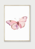 Load image into Gallery viewer, Pink Butterfly Personalised Nursery Prints | Set of 3 | Decor for Baby Girls' Room - RoseRowanDesign -