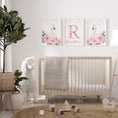 Load image into Gallery viewer, Pink Swans Personalised Set of 3 Prints | Wall Art for Nursery, Bedroom or Playroom - RoseRowanDesign - Wall Art
