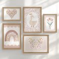 Load image into Gallery viewer, Pink Wildflower Nursery Gallery Wall Art Set – Girls Floral Prints - RoseRowanDesign - Wall Art