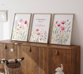 Load image into Gallery viewer, Pink Wildflower Nursery Prints | Set of 3 | Floral Decor for Baby Girls' Room - RoseRowanDesign -