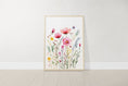 Load image into Gallery viewer, Pink Wildflower Nursery Prints | Set of 3 | Floral Decor for Baby Girls' Room - RoseRowanDesign -