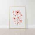 Load image into Gallery viewer, Pink Wildflower Nursery Wall Art | Set of 3 | Floral Decor for Baby Girls' Room - RoseRowanDesign -