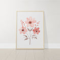 Load image into Gallery viewer, Pink Wildflower Nursery Wall Art | Set of 3 | Floral Decor for Baby Girls' Room - RoseRowanDesign -