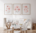 Load image into Gallery viewer, Pink Wildflower Nursery Wall Art | Set of 3 | Floral Decor for Baby Girls' Room - RoseRowanDesign -