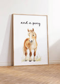 Load image into Gallery viewer, Pony Wall Art Prints | Set of 3 | Gender - Neutral Equine Decor for Kids' Bedroom - RoseRowanDesign -