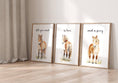 Load image into Gallery viewer, Pony Wall Art Prints | Set of 3 | Gender - Neutral Equine Decor for Kids' Bedroom - RoseRowanDesign -