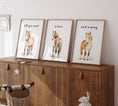 Load image into Gallery viewer, Pony Wall Art Prints | Set of 3 | Gender - Neutral Equine Decor for Kids' Bedroom - RoseRowanDesign -