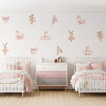 Load image into Gallery viewer, Premium Fabric Nursery Wall Stickers - Ballet Pink - RoseRowanDesign -