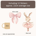 Load image into Gallery viewer, Premium Fabric Nursery Wall Stickers - Ballet Pink - RoseRowanDesign -