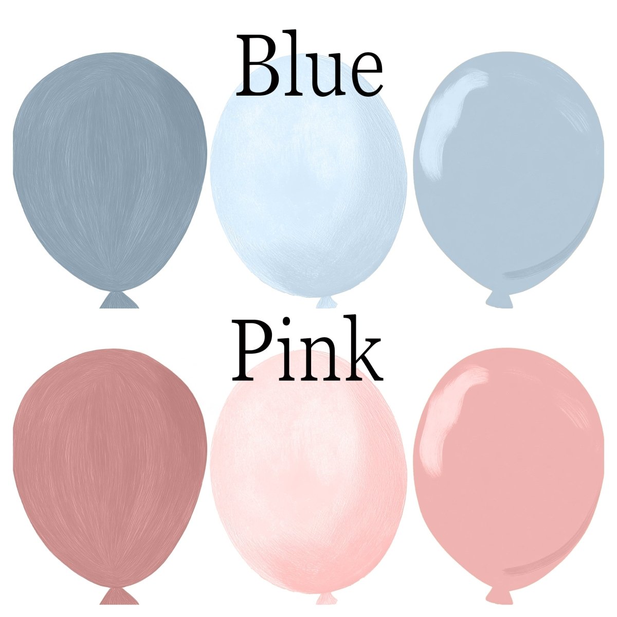 Premium Fabric Nursery Wall Stickers - Cute Animals with Balloons - RoseRowanDesign -