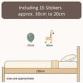 Load image into Gallery viewer, Premium Fabric Nursery Wall Stickers - Cute Animals with Balloons - RoseRowanDesign -