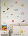 Load image into Gallery viewer, Premium Fabric Nursery Wall Stickers - Cute Whimsical Scandi Decals - RoseRowanDesign -