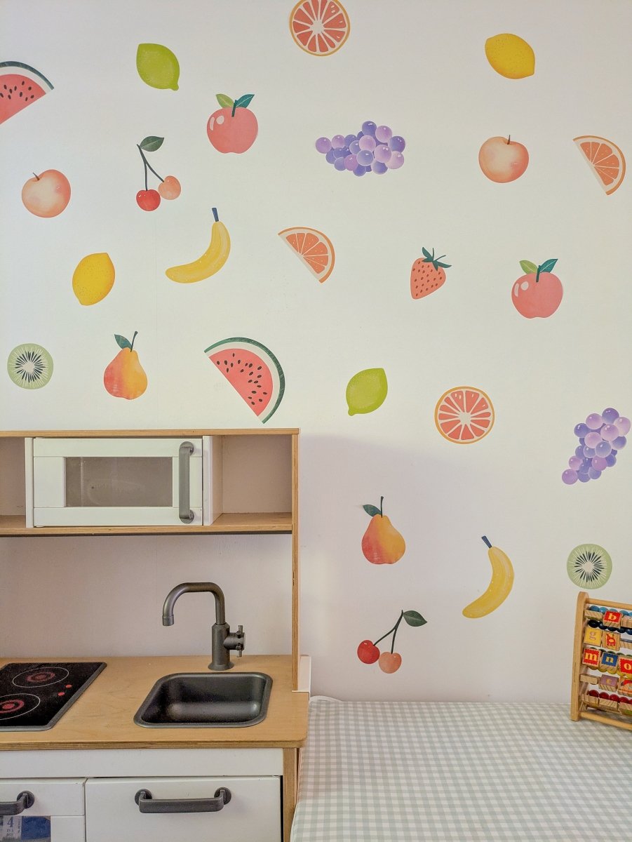 Premium Fabric Nursery Wall Stickers - Fruit - RoseRowanDesign -