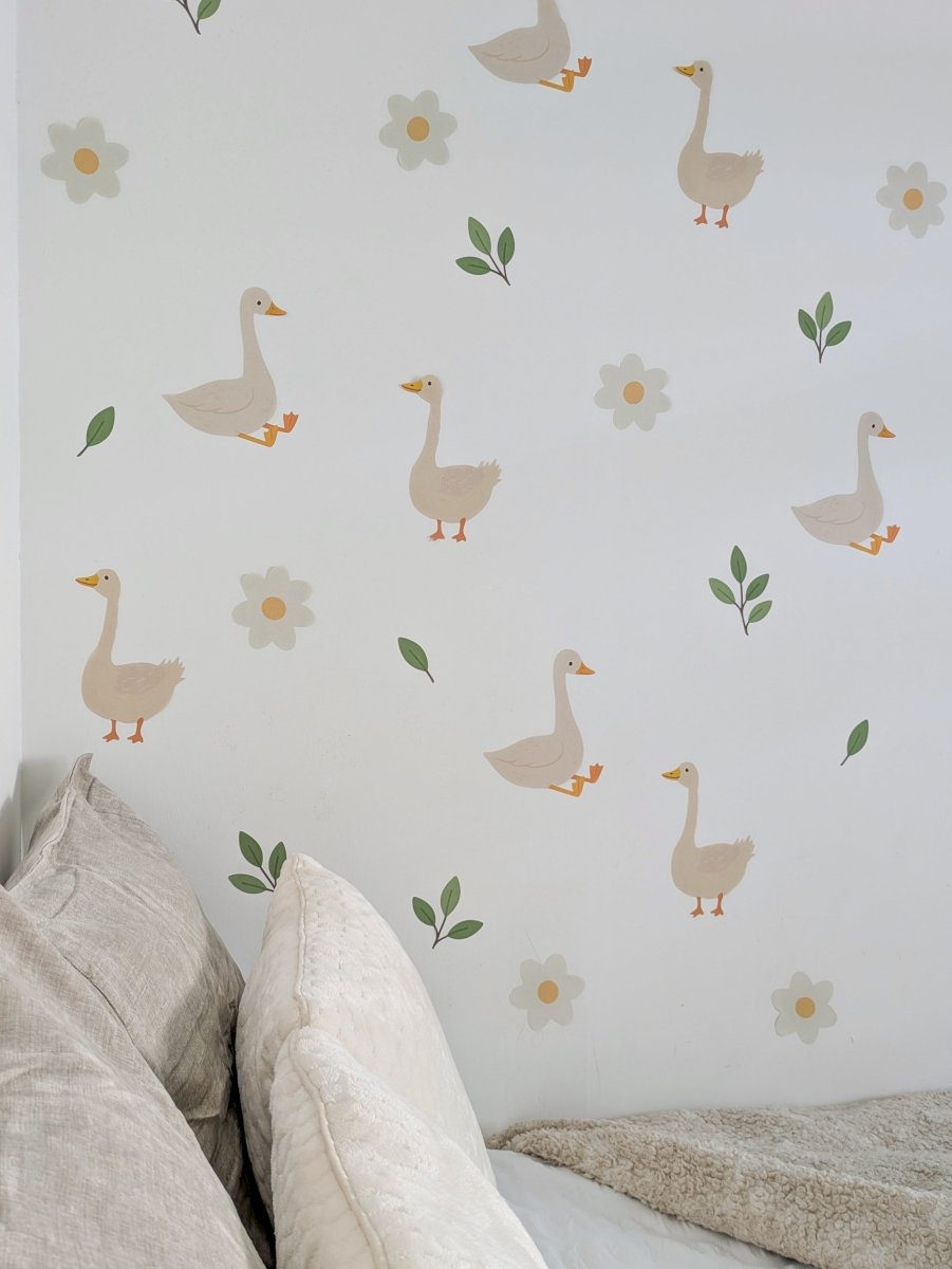 Premium Fabric Nursery Wall Stickers - Goose - RoseRowanDesign -