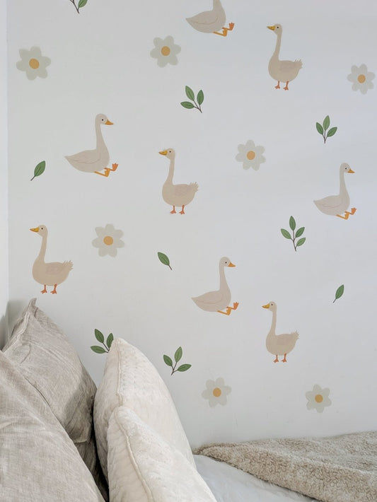 Premium Fabric Nursery Wall Stickers - Goose - RoseRowanDesign -