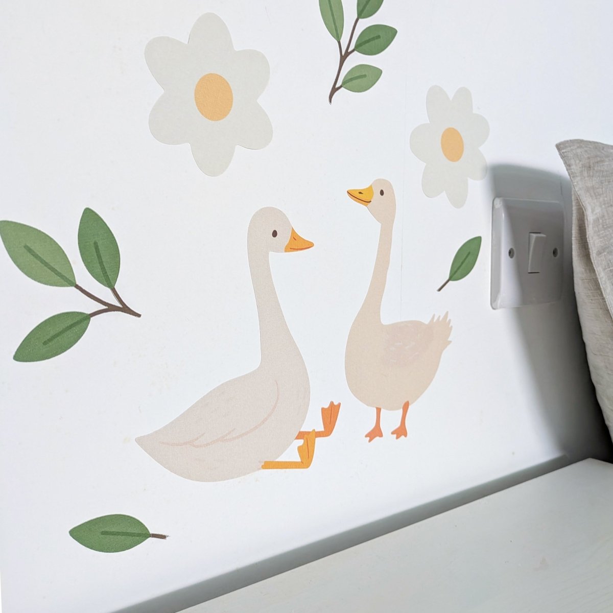 Premium Fabric Nursery Wall Stickers - Goose - RoseRowanDesign -