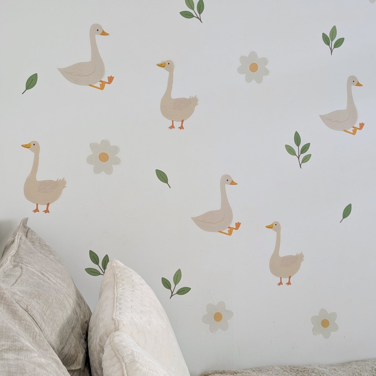 Premium Fabric Nursery Wall Stickers - Goose - RoseRowanDesign -